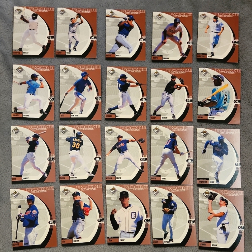 Vintage Upper Deck 1999 Choice Rookie Class Baseball Trading Cards